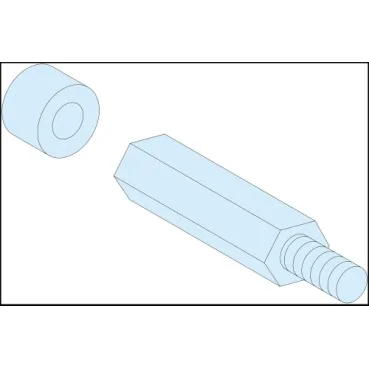 G Комплект стоек для реек M8, h=40+10mm(4шт)