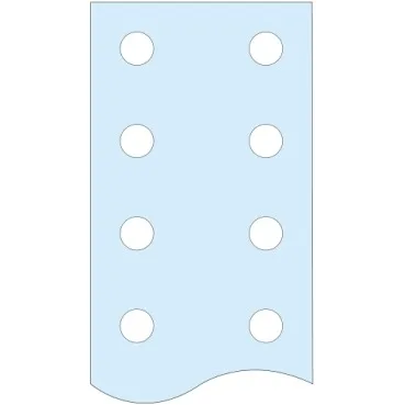 Перфорированная шина PE, 25 Х 5 ММ