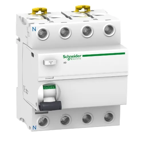 Acti 9 Устройство защитного отключения (УЗО) Schneider Electric Acti9 iID, 4 полюса, 63A, 300 mA, тип AC