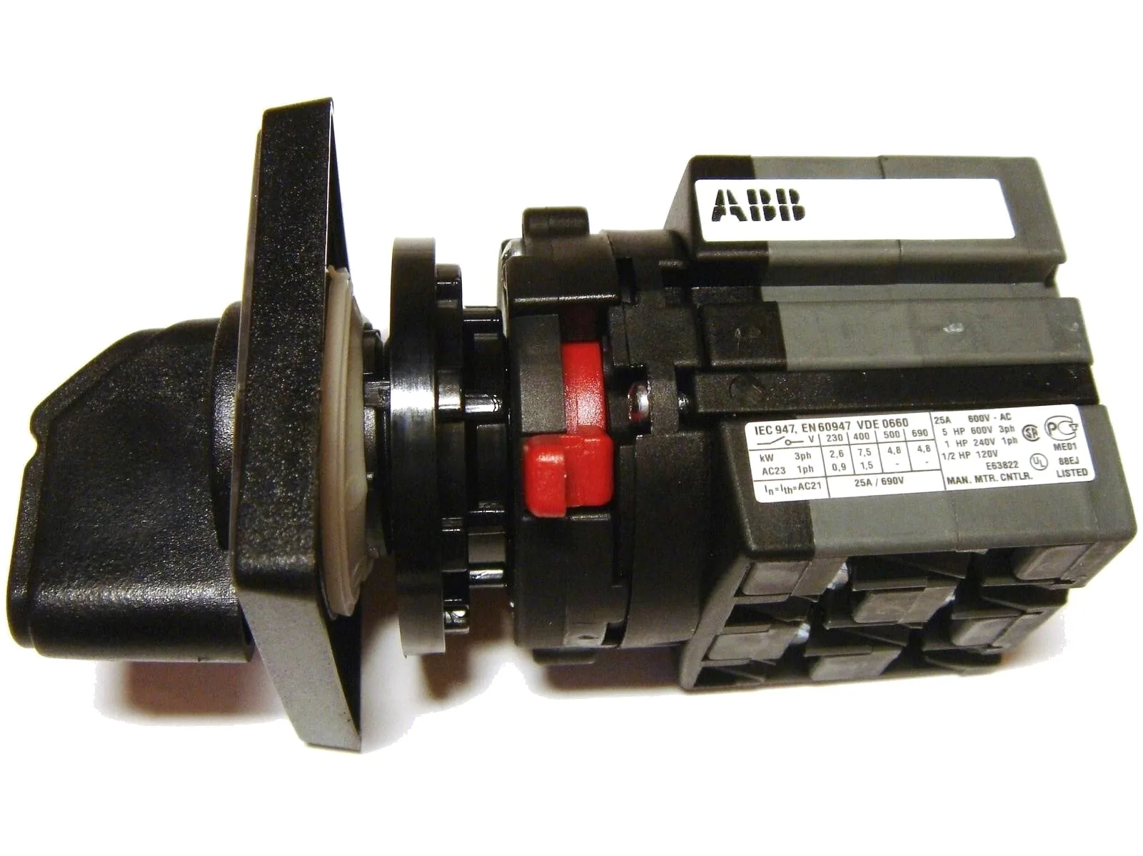 ONWS2PBR 25А 1-2 2-х позиционный одноуровневый 2П кулачковый переключатель