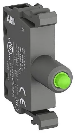 MLBL-01G Патрон MLBL-01G со встроенным светодиодом зеленый 24В AC/DC