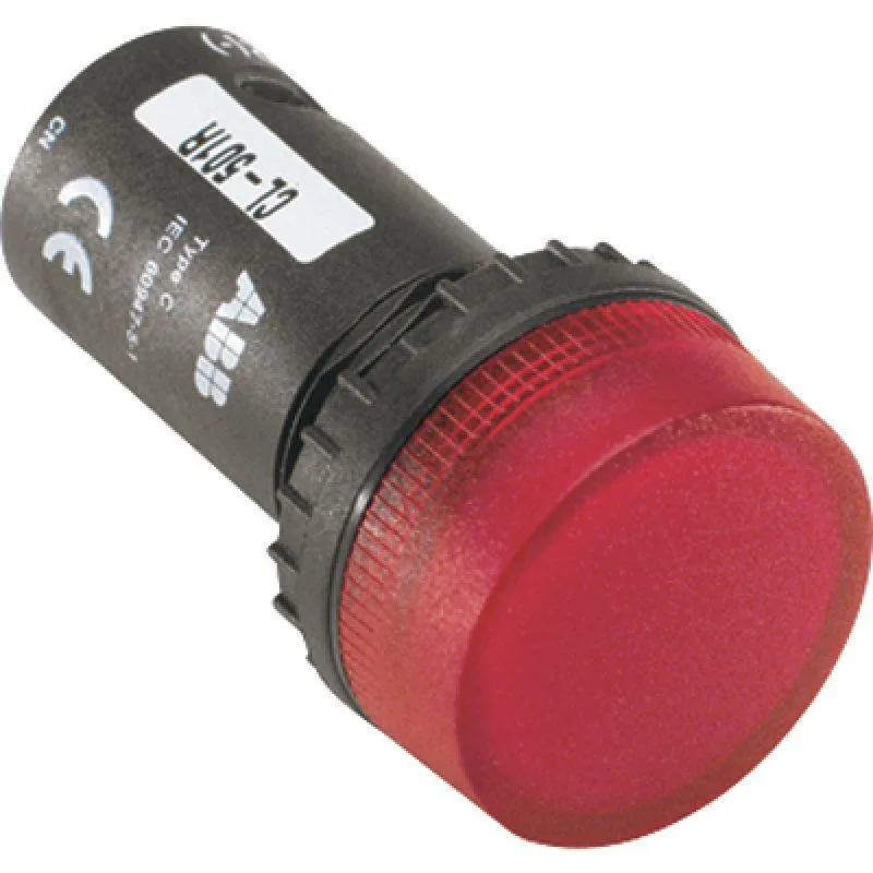 CL-523R Лампа (арматура) сигнальная Dуст. 22мм, LED 230V AC, красный