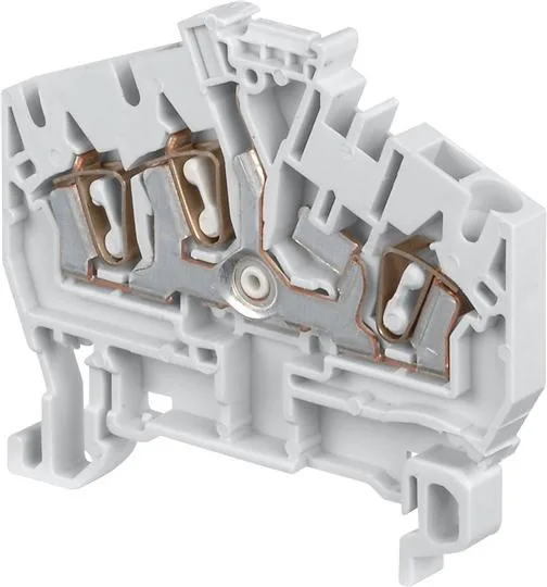 Клемма пружинная D2.5/5.I 3L 3 2.5мм.кв серая(2шт), желтая(2шт), синяя(2шт), оранжевая(1шт)