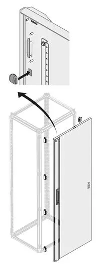 Дверь глухая ip40 W=800мм. H=2000мм. PDLB 2080