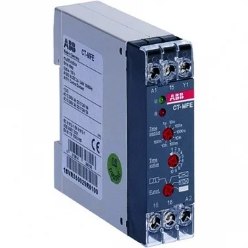 CT-MFE Реле времени: 6 режимов, 0.05сек…100ч, Uпит. 12…240V AC/DC, контакт 1CO 4A