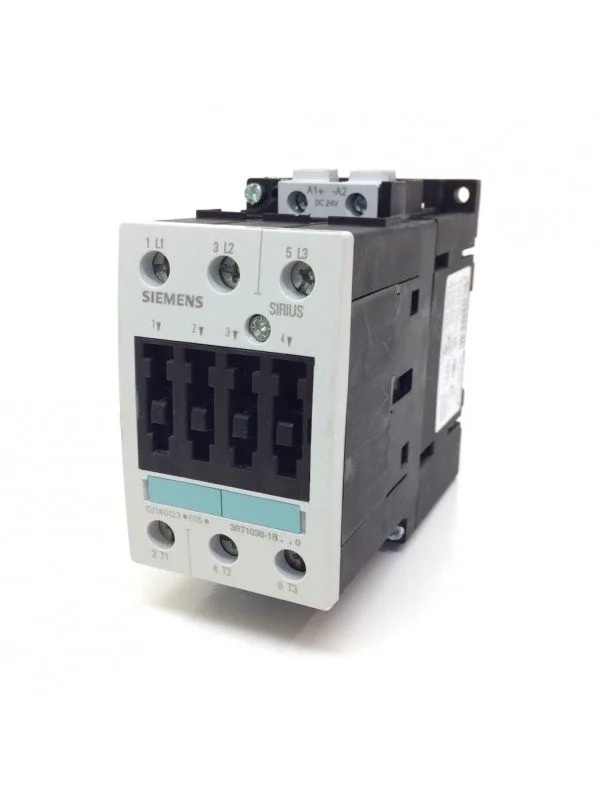 3RT1036-1B…0 (3ZX1012-0RT03-1AA1) 3RT1036-1BB40 Контактор 3п 50А (22kW) AC-3, Uкат. 24V DC, габарит S2
