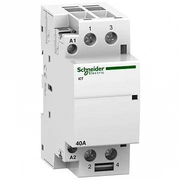 Контактор модульный с ручным управлением: 2НО 40A AC-7a, Uкат. 230…240V AC 50Hz