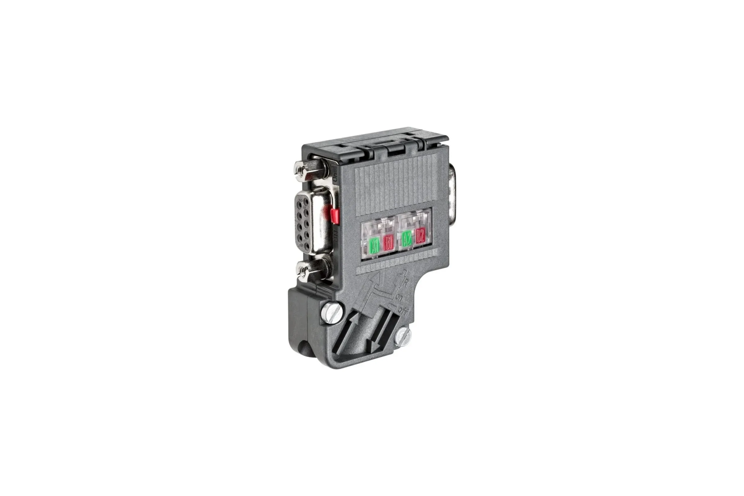 SIMATIC DP, шинный соединитель для PROFIBUS, до 12 Мбит/с, вывод кабеля под углом 35°