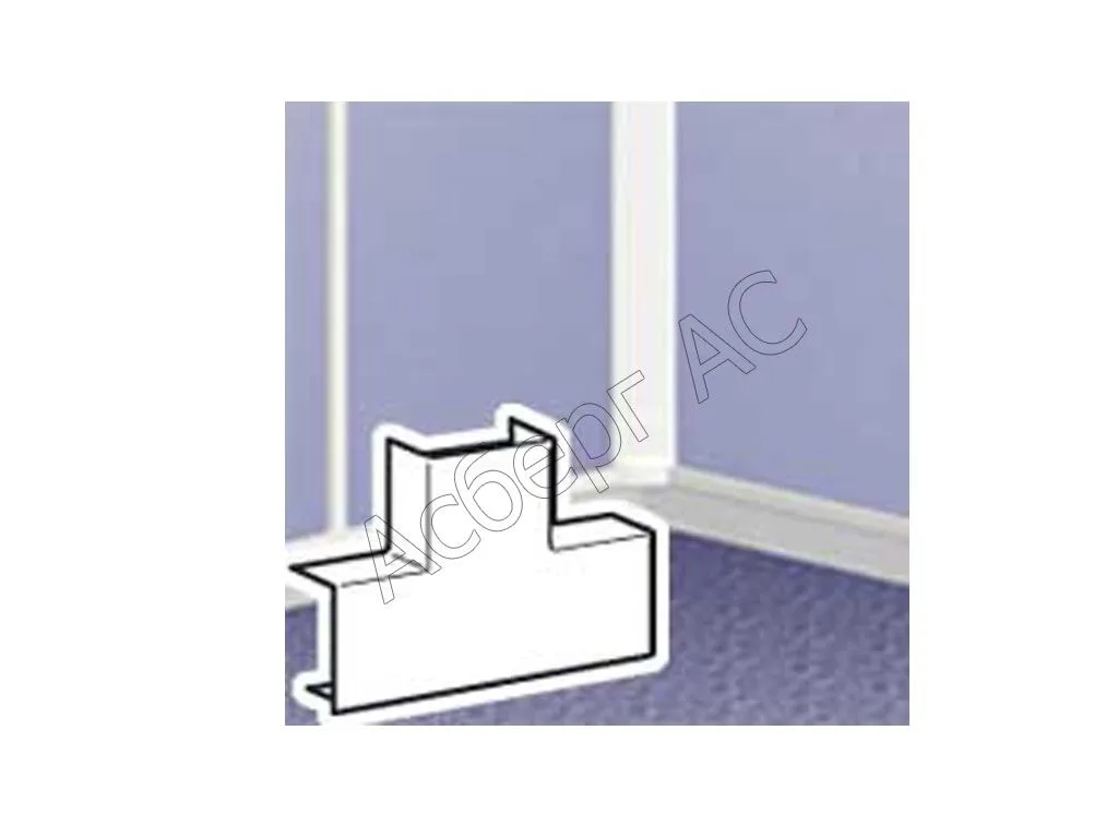 Ответвление т-образное - для мини-плинтусов DLPlus 20x12,5 - белое