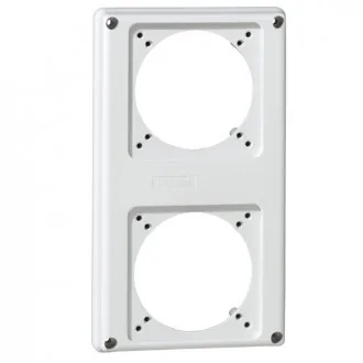 Пластрон 2 (Лицевая панель - P17 Tempra Pro - 220x125 - 2 розетки) 16 A (уп. 5 шт.)