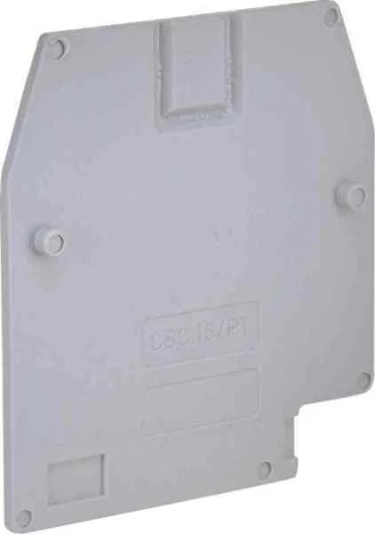 ZCB161GR, CBC.16/PTGR, торцевой изолятор серый Cabur DKC