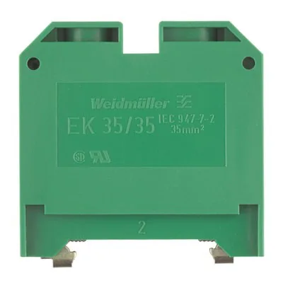 EK 35/35 Клеммы PE, сечение: 35 mm², Винтовое соединение, зеленый/желтый