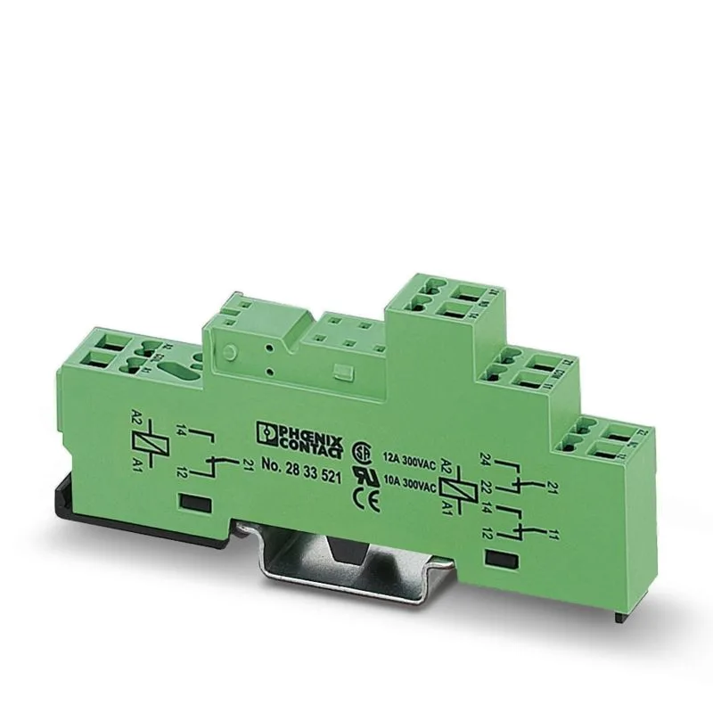 PR1-BSP3/2X21 Базовый модуль + 2961312 REL-MR- 24DC/21HC Одиночное реле + 2833657 LDP- 12- 24DC Вставной