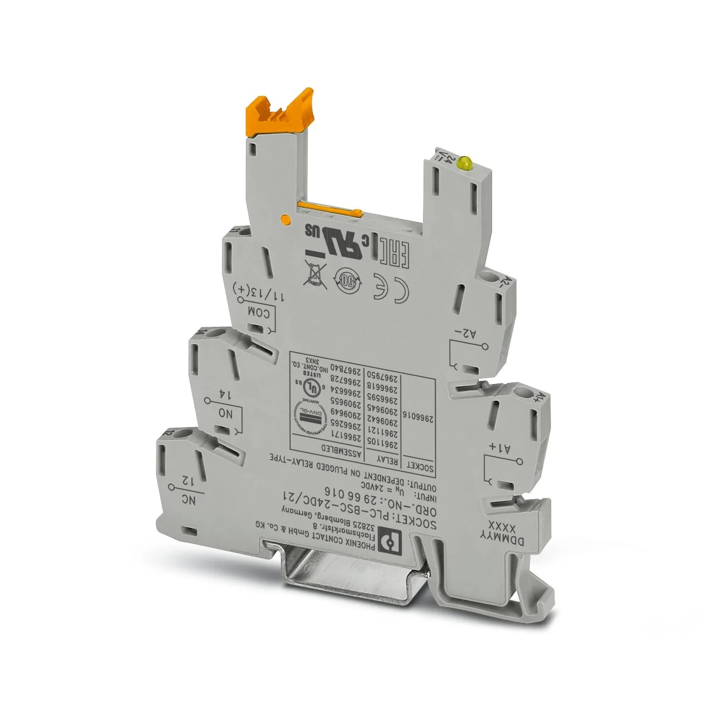PLC-BSC- 24DC/21 Базовый модуль + 2961105 REL-MR- 24DC/21 Одиночное реле