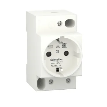 Multi9 Щитовая розетка iPC DIN 2П+T 16A 250В НЕМ (max 525)