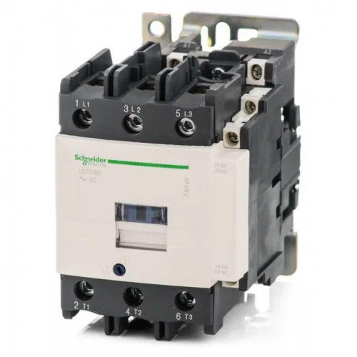 Контактор 3п 80A AC-3, Uкат. 220V AC, доп. контакты: 1но+1нз