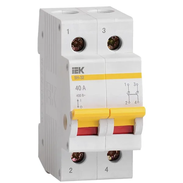 Выключатель нагрузки 2п ВН-32 40А IEK