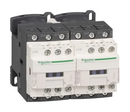 Контактор реверсивный 3п 9А AC-3, Uкат. 220V AC, доп. контакты: 1но+1нз б/у