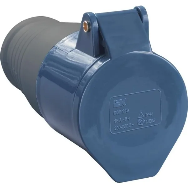 ССИ-223 PSR21-032-3 Розетка кабельная 32А 2Р+E IP44 переносная 250В 223 IEK