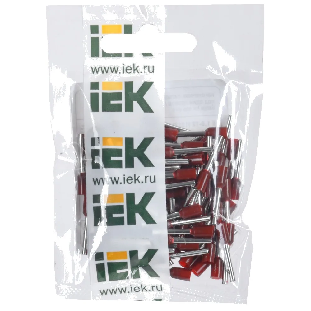 3-12 Наконечник НШВИ 1,0-12 темно-красный (уп. 100шт.)
