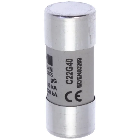 Предохранитель цилиндрический, 22 x 58 40A Gg 80kA 690V AC EATON Dussmann