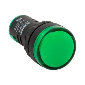 Лампа AD16-22HS LED матрица 22мм зеленый 24V