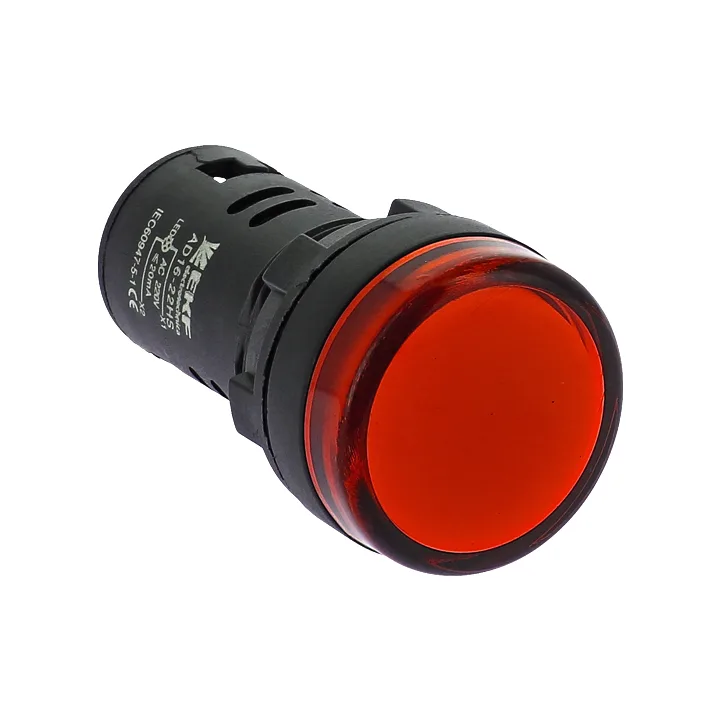 Лампа AD16-22HS-r65 LED матрица 22мм красный 230V
