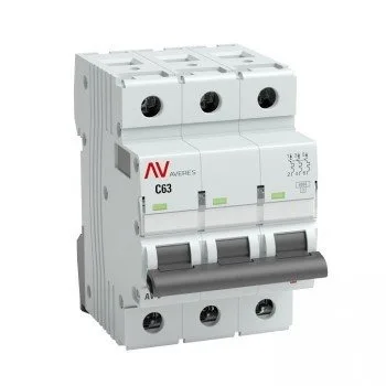 Выключатель автоматический AV-6 3P 25A (B) 6kA AVERES