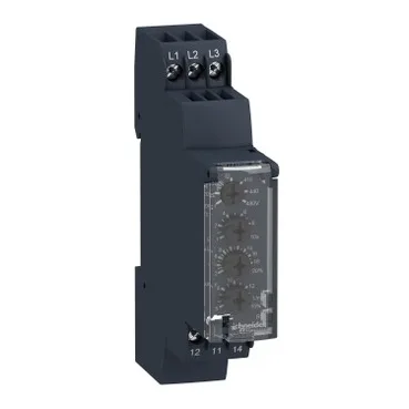 Реле контроля напряжения 1-фазное: Un 110…240V AC/DC / Uрег. (min…мах) 65…260V AC/DC; рег