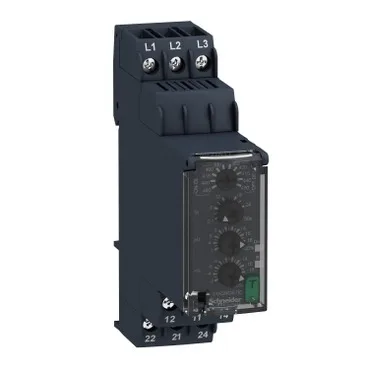 Реле контроля 3-фазной сети: Un 380V AC / Uрег. (min…мах) 304…456V AC, без нейтрали