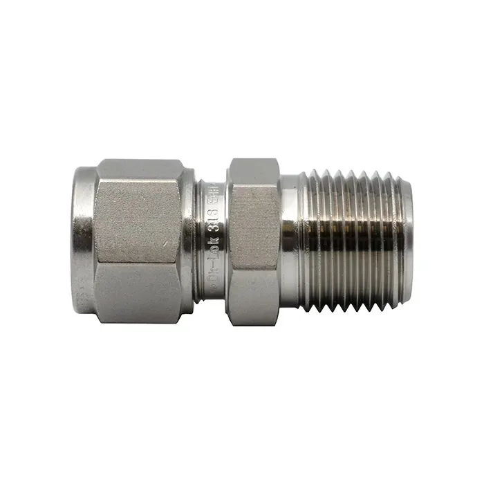 DK-Lok - Штуцер прямой с нар. резьбой обжимной G1/2-20 мм, нерж. 259663