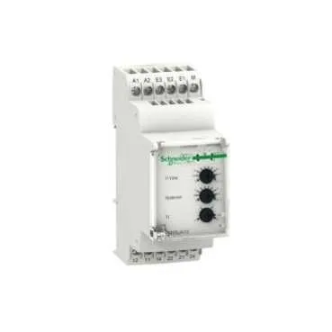Реле контроля напряжения 1-фазное: Un 24…240V AC/DC / Uрег. (min…мах) 15…600V AC/DC (3 диапазона); рег