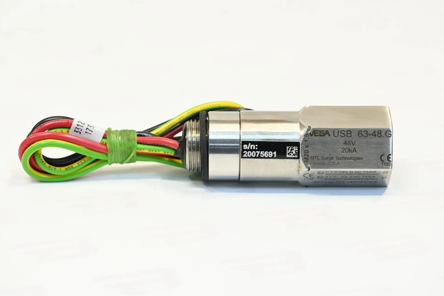 VEGA TP-P48-I-NI-VG USB 63-48G Устройство защиты от перенапряжения по двухпроводной технологии в цепях 0/4
