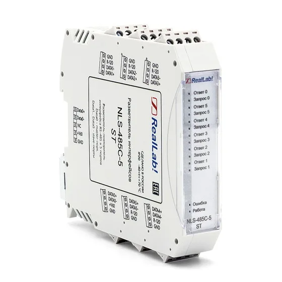 RealLab Разветвитель-повторитель интерфейса RS-485 на 5xRS-485