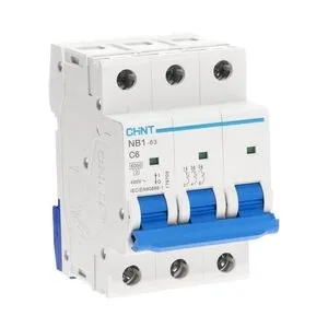 CHINT Автоматический выключатель NB1-63 3P 6A (6ka, хар-ка C), (R)