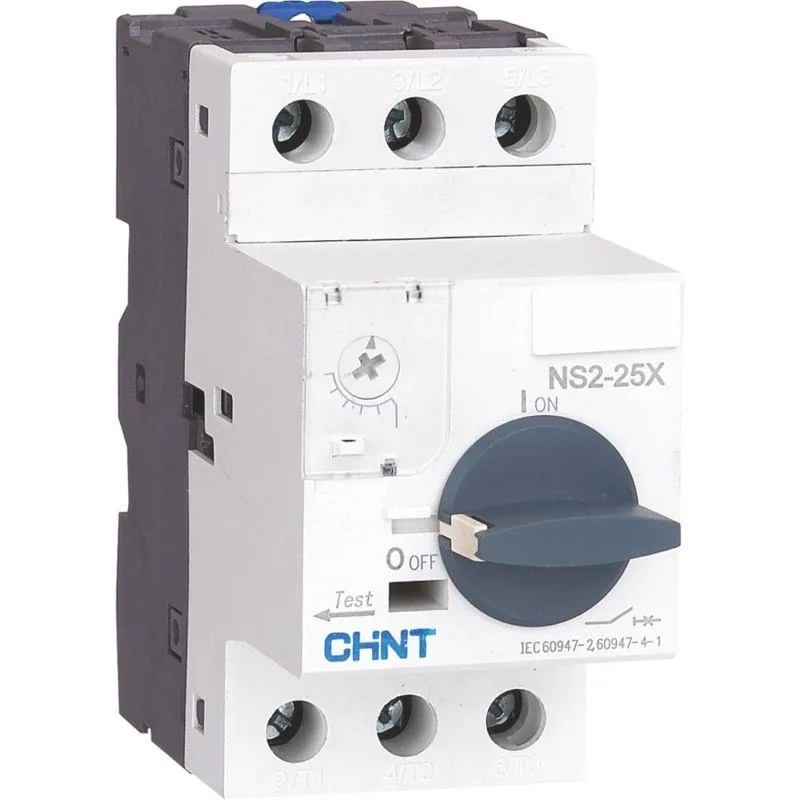 CHINT Пускатель NS2-25Х 4,0-6,3A, Авт. выкл. защиты двигателя с поворотной ручкой (R)