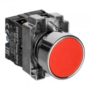 CHINT Кнопка управления NP2-BA42 без подсветки красная 1НЗ IP40