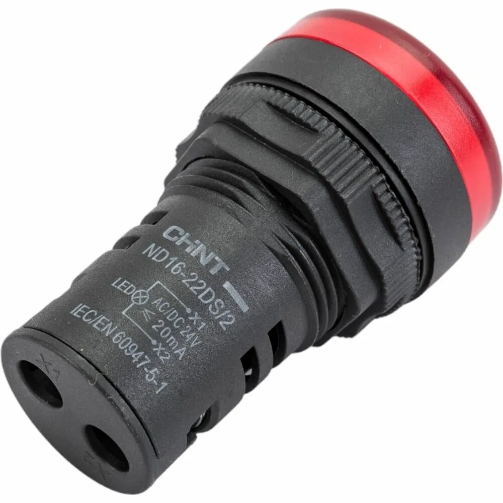 CHINT Индикатор ND16-22DS/2 красный АС/DC24В (R)