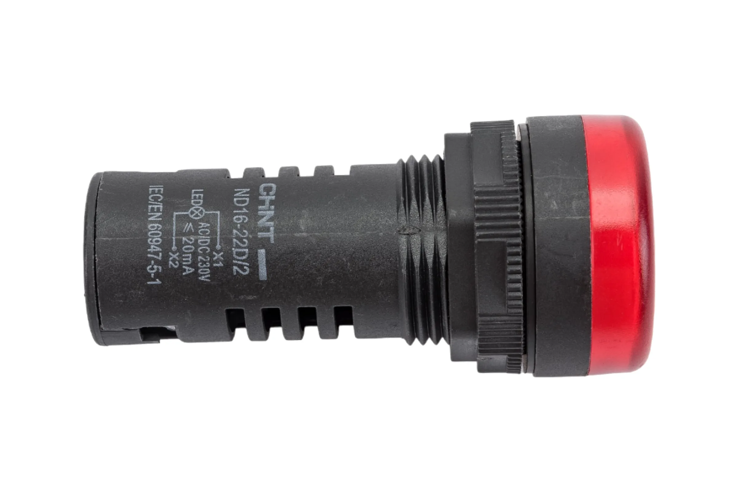 CHINT Индикатор ND16-22D/2 красный AC/DC 230В