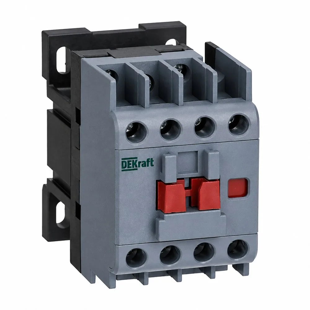 DEKraft Контактор КМ-102 18А 220В/230В АС3 АС4 1НО КМ-102