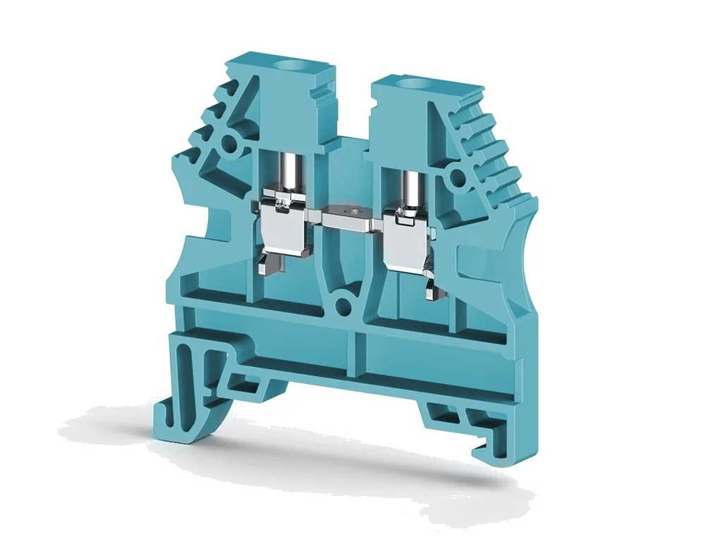 AVK 2,5 Клеммник на DIN-рейку 2,5мм.кв. (синий); AVK2,5(RP)