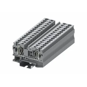 TC 6-2-GY Проходная клемма, пружинный, 6 мм., 41A, 1000V, ширина: 8,2 мм, серый, DIN 35