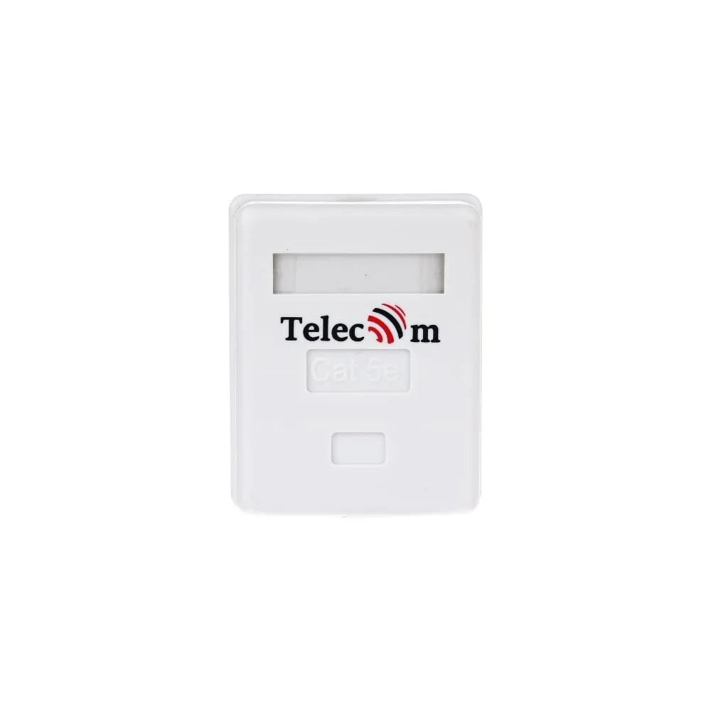 Розетка компьютерная RJ-45(8P8C), категория 5e, одинарная, внешняя, Dual IDC