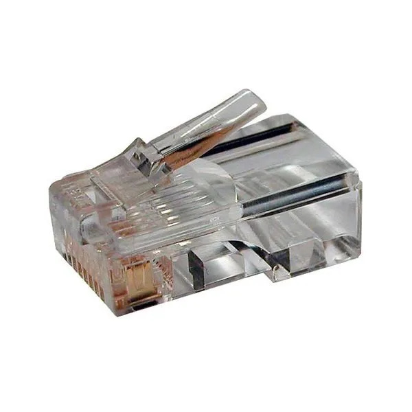 Hyperline Разъем RJ-45 (8P8C) Экранированный универсальный разъем Hyperline PLUG-8P8C-U-C5-SH-100 RJ-458P8C
