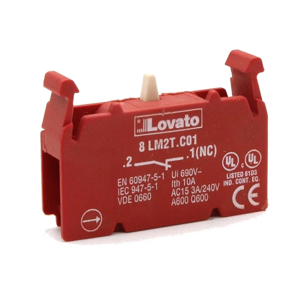 Lovato 8 LM2T C01 Контактный элемент, 1НЗ