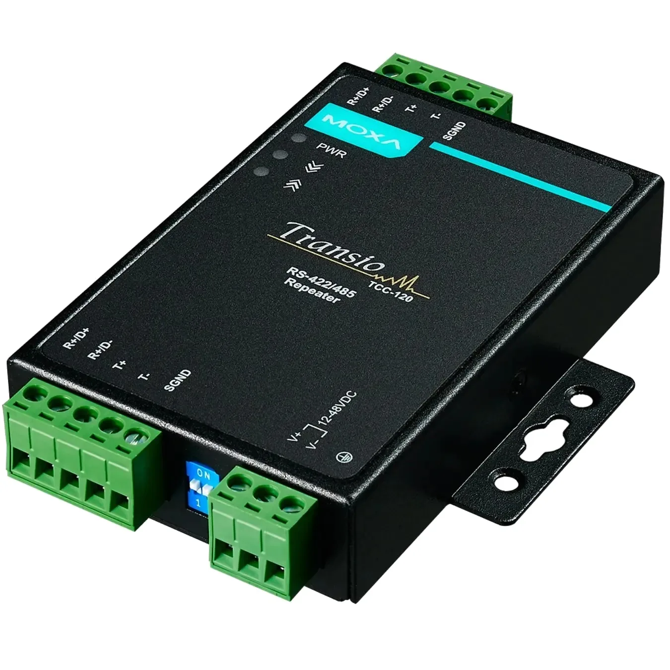 Moxa (TAHEE 1015599) Конвертер/повторитель интерфейсов RS-422/485 с комплектом для монтажа на DIN-рейку