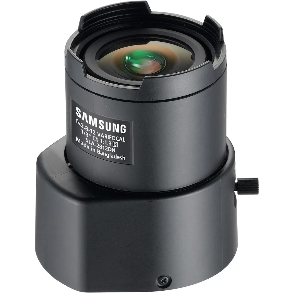 Samsung SLA-2812DN Объектив 1/3" вариофокальный 2.8 ~ 12мм, F1.3, DC auto Iris, DC, CS-mount, ИК коррекция