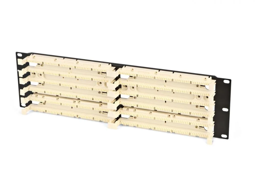 Hyperline 110C-19-300P-3U 300 парная кросс-панель 110 типа, 19" 3U (без модулей)