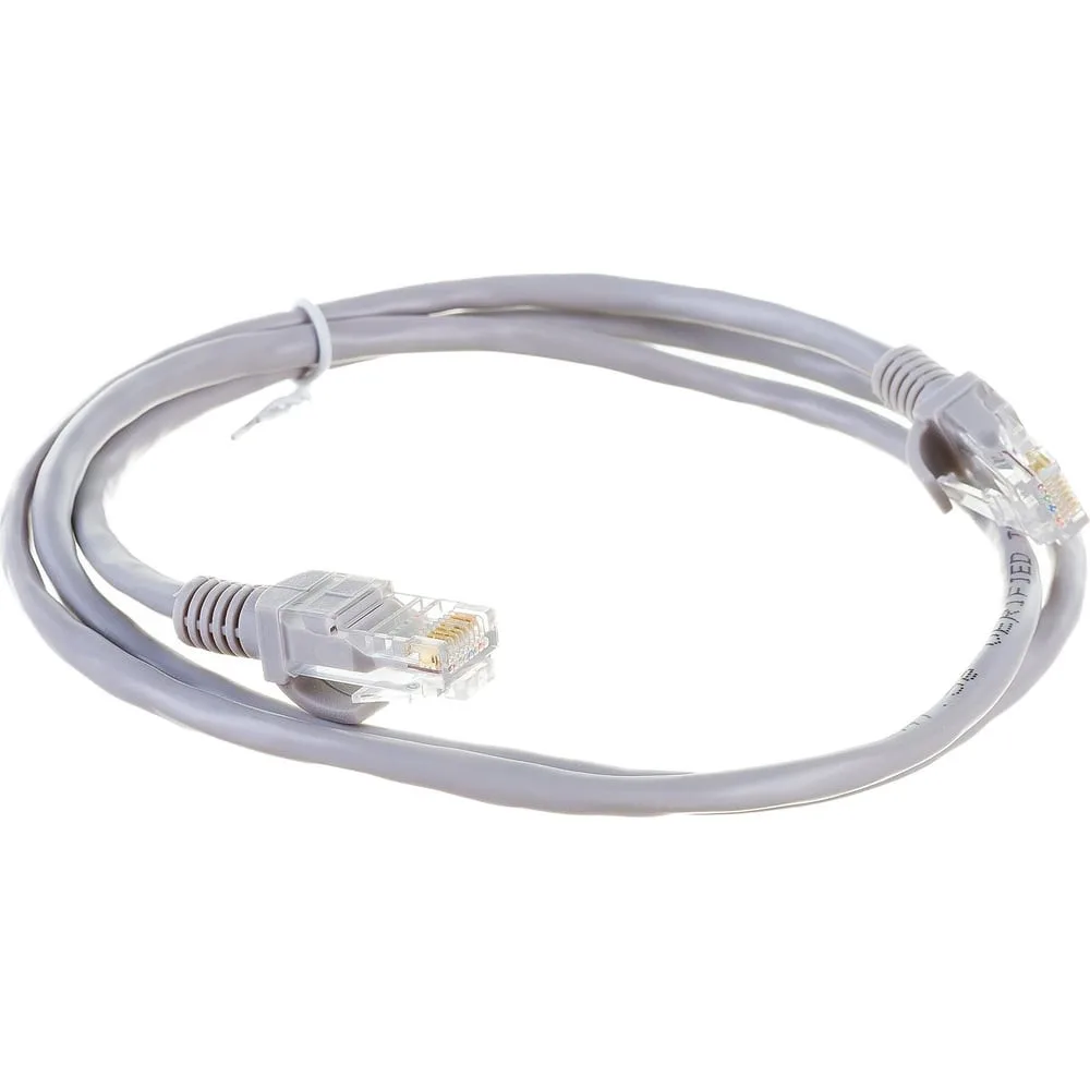 Патч-корд ExeGate UTP-5e-1M-GY, UTP, cat.5e, 1м, серый