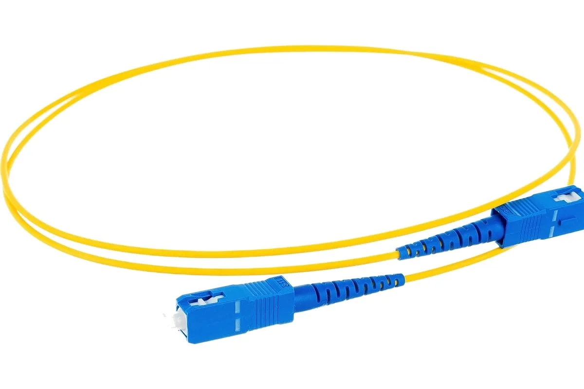Патч-корд волоконнооптический (шнур) SM 9/125 (OS2), SC/UPC-SC/UPC, 2мм, simplex, LSZH, 1м